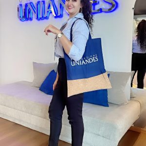 BOLSO UNIANDES AZUL CORCHO