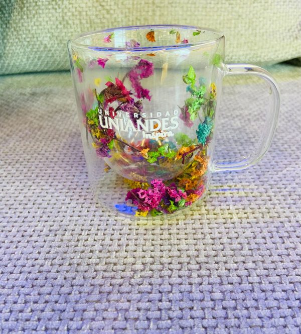 TAZA CON FLORES UNIANDES STOCK LIMITADO