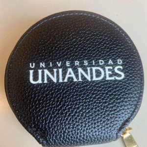 MONEDERO DE CUERO NEGRO