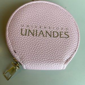 MONEDERO DE CUERO ROSA