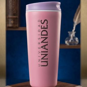 VASO TERMICO ACERO INOXIDABLE ROSA 590ML